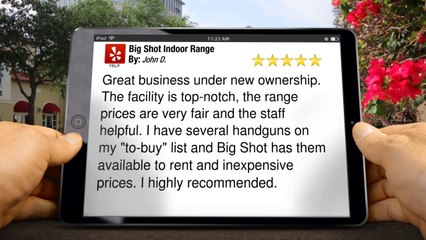 Big Shot Indoor Range Reno         Remarkable         Five Star Review by John D.