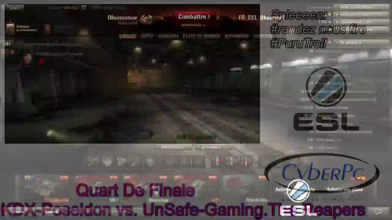 [26 Mai] Esl Cup Series M#7 - Quart de Finale - KDX-Poseidon vs UnSafe-Gaming. The Reaper