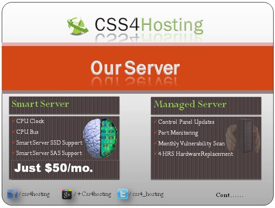 CSS4Hosting Website Server Hosting Company