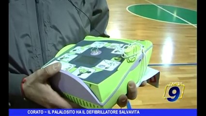 CORATO | Il Palalosito ha il defibrillatore salvavita