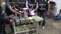 Roma - Scoperta una raffineria di cocaina, quattro arresti (24.10.14)
