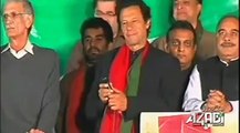 Imran Khan speech at Azadi Dharna after coming from Gujrat Jalsa (October 24, 2014)