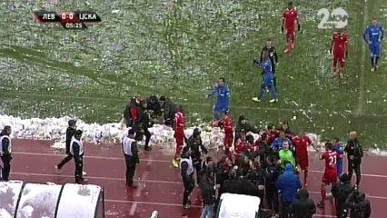 Levski Fans Attack CSKA coach