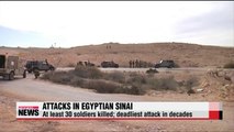 Bombing in Egypt's Sinai kills at least 30 soldiers