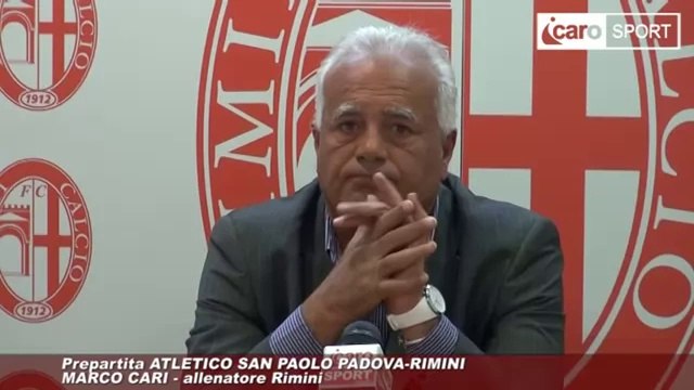 Icaro Sport. Atletico San Paolo Padova-Rimini, in pregara di Cari