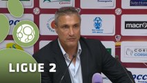 Conférence de presse AC Ajaccio - Valenciennes FC (2-1) : Christian BRACCONI (ACAJ) - Bernard  CASONI (VAFC) - 2014/2015