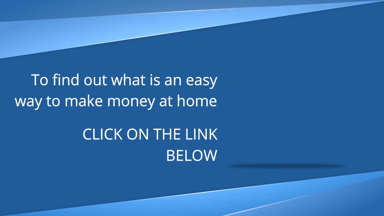 what is an easy way to make money at home