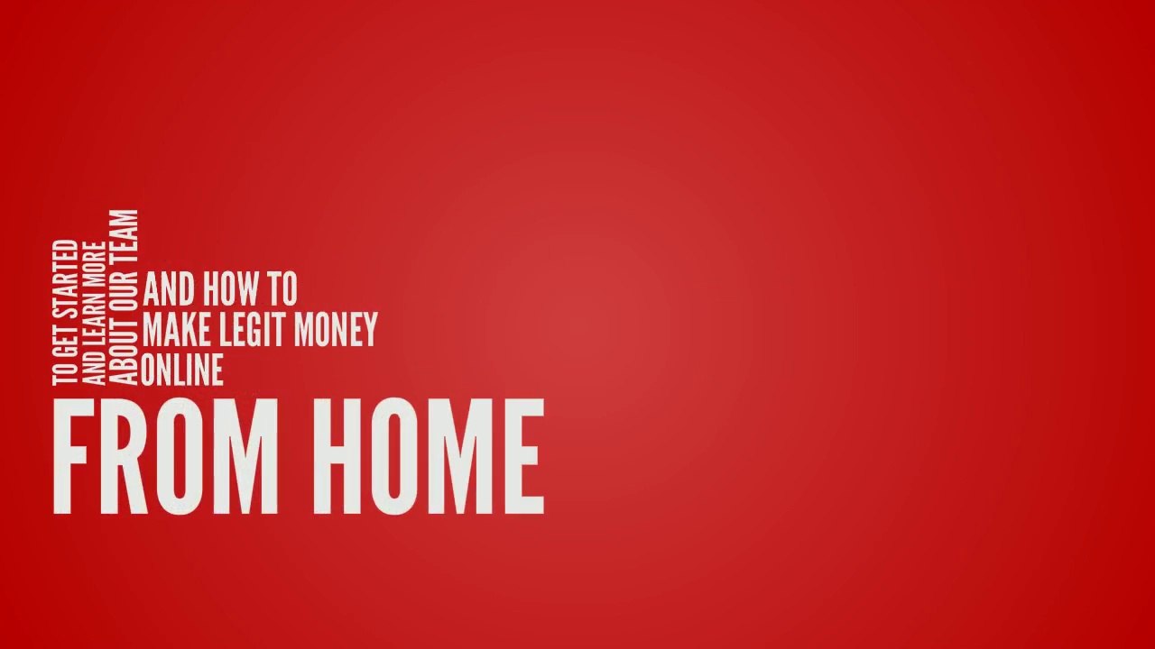what are some legit ways to make money from home
