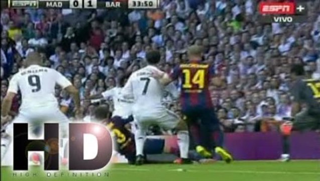 Increible GOL pepe real madrid vs barcelona 3-1 La liga 25/10/2014