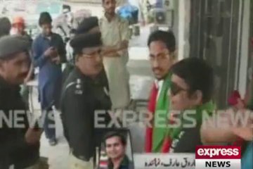 Pti member checking the police the cops omg strange and amazing