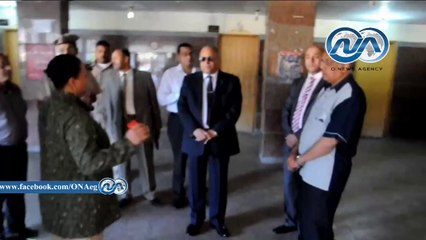 جولة مفاجئة لمحافظ بني سويف بمستشفى الصدر