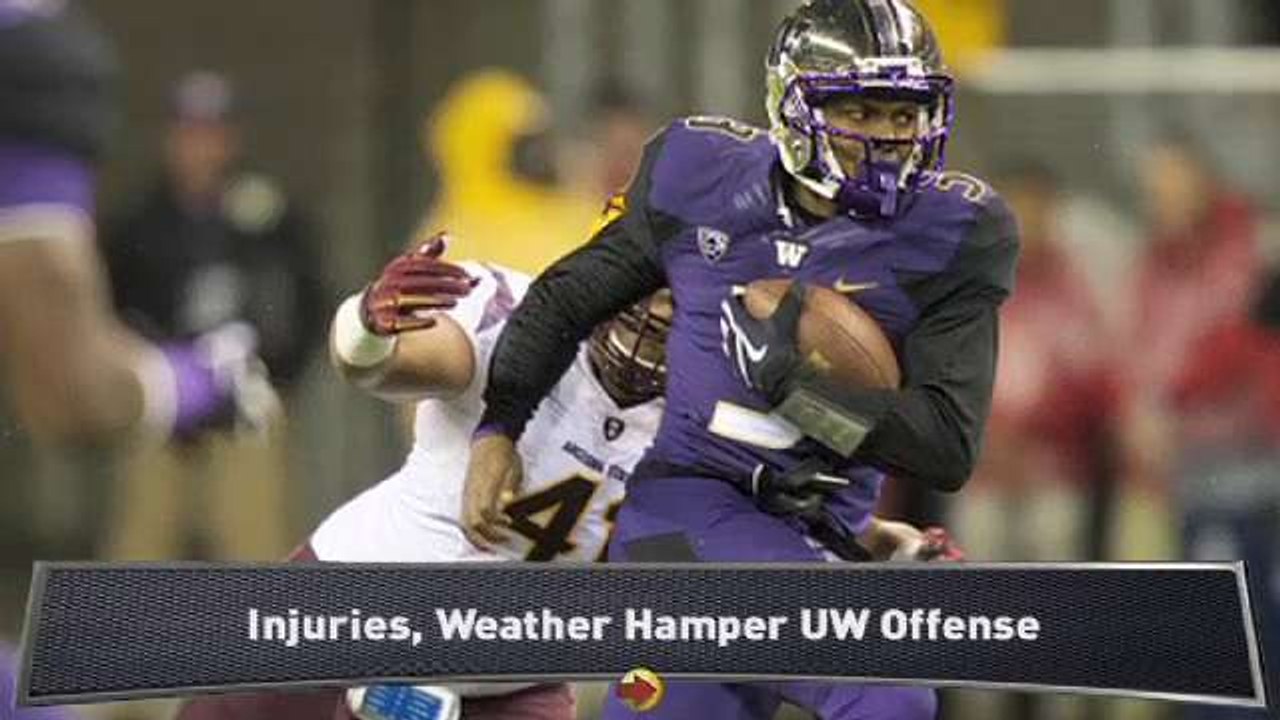 Jude: Injuries, Weather Hurt Huskies
