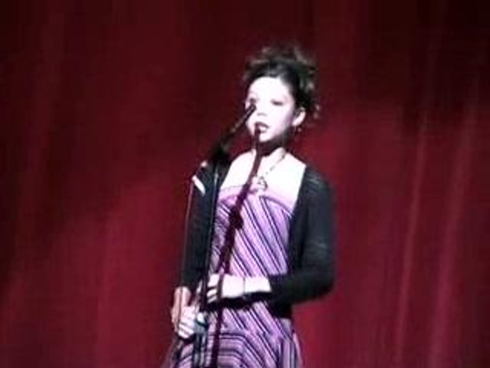 Amy's talent show in 7th grade.