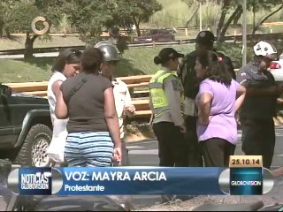 Habitantes del sector La Parrilla protestaron en Distribuidor Metropolitano