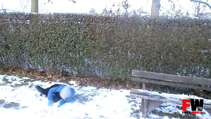 [+18 ~ Sexy Funny Girl]Parkour Winter Fail - Fails World