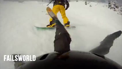[+18 ~ Sexy Funny Girl]Skiier Hard Crash __ Failsworld