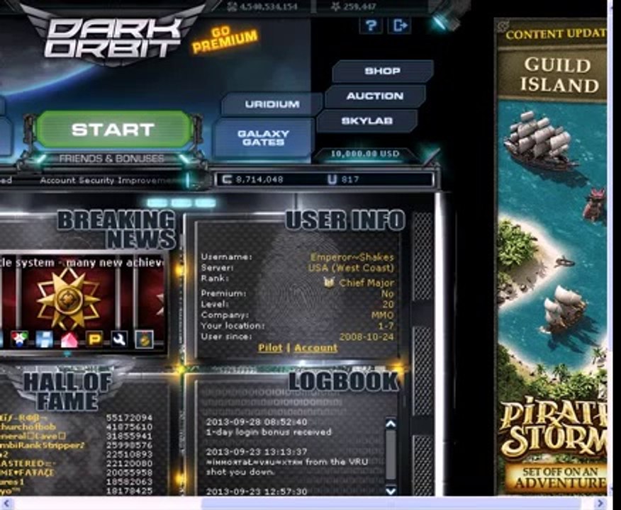 Buy Sell Accounts Darkorbit Account for Sale