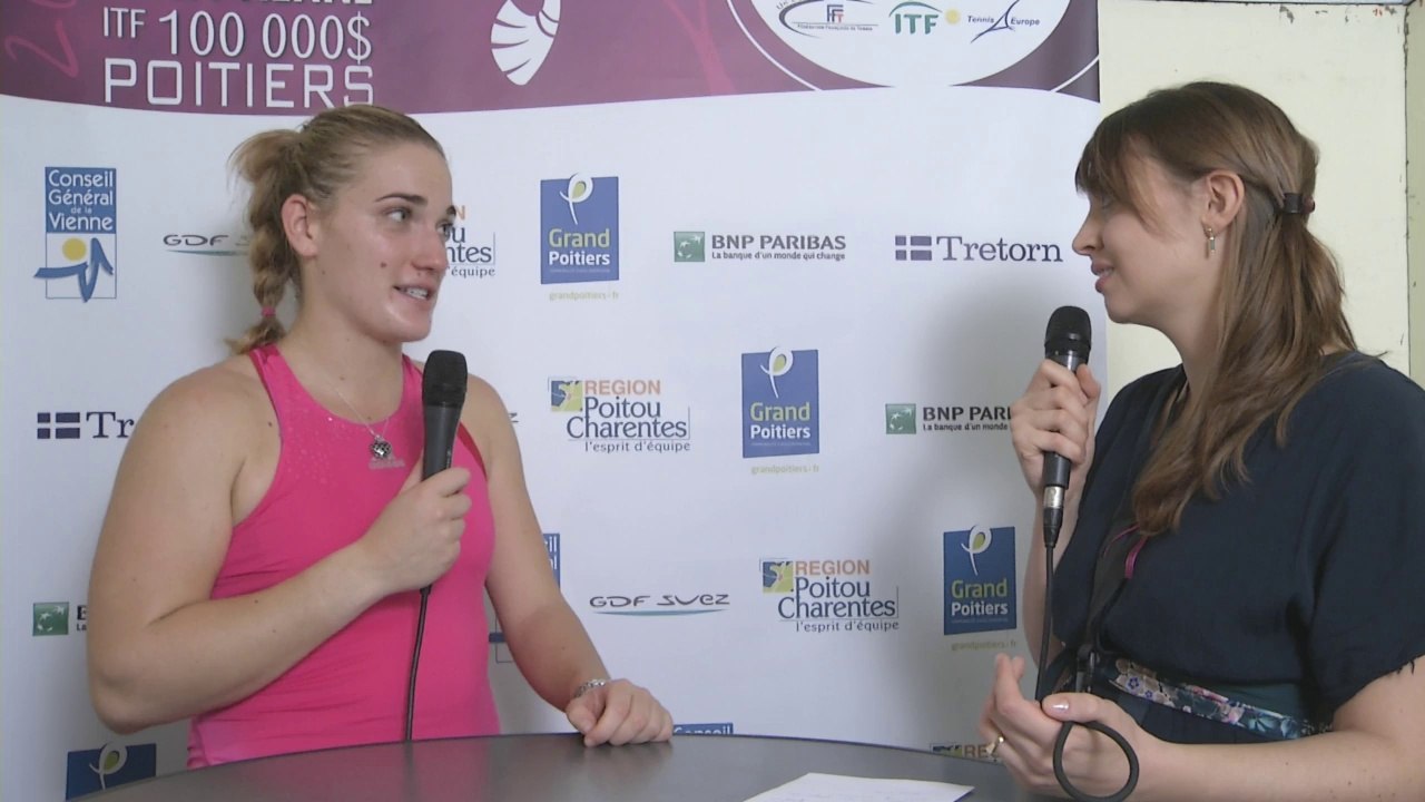 Interview Timea Babos Internationaux Féminins de la Vienne 2014