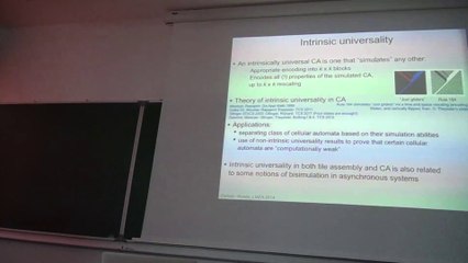 Conférence CoA 2014: Les Algorithmes Naturels par Damien Woods 🌿