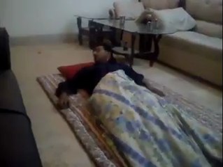 man has been scared very badly OMG