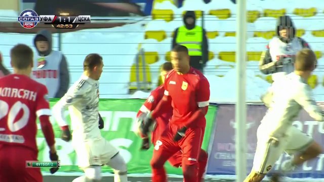 Уфа-ЦСКА 11 тур ЧР Видео всех голов