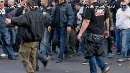 Demo gegen Salafisten, Ausländer und Asylanten in Köln 26.10.2014 HoGeSa