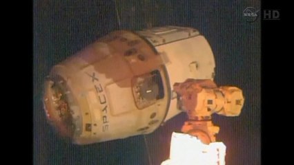 Private space capsule leaves International Space Station