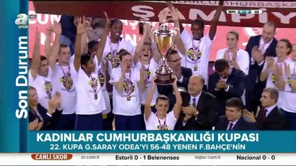 22. Cumhurbaşkanlığı Kupası Fenerbahçe'nin - KUPA TÖRENİ