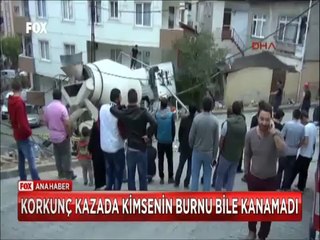 Mahalleli Deprem oldu diye sokağa fırladı ama kaza çıktı
