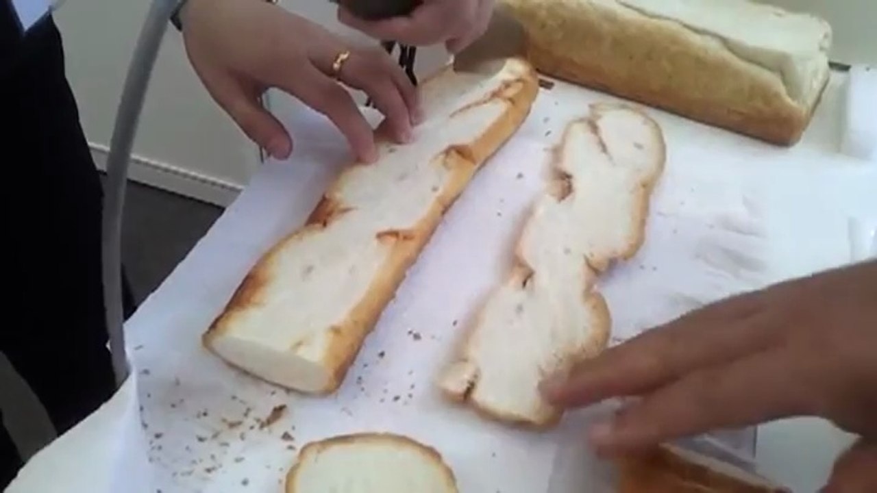 Ultrasonic Knife Cuts Bread Like Butter
