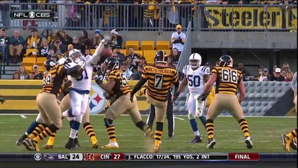 Colts block and recover punt by Roethlisberger