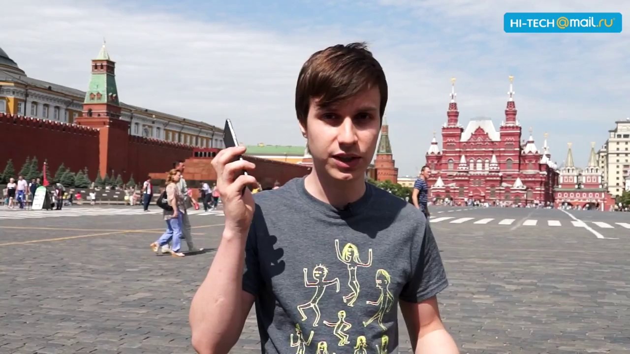 Прототип iPhone 6 разбили на Красной площади (iPhone 6 drop test on Red Square)