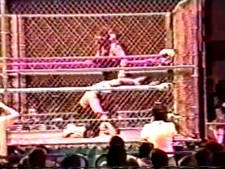 Cactus Jack vs Eddie Gilbert, 2out3 Matches, Cage Match (1991.08.03 TWA) 03