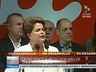 La reelección es un voto de esperanza del pueblo: Dilma Rousseff