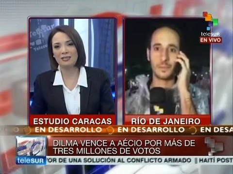 Brasil: Río de Janeiro festeja reelección de Dilma Rousseff