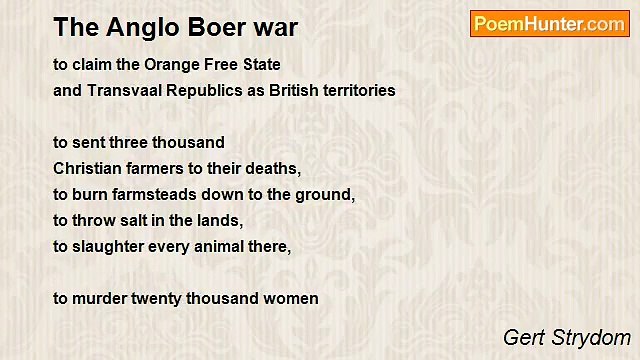 Gert Strydom - The Anglo Boer war