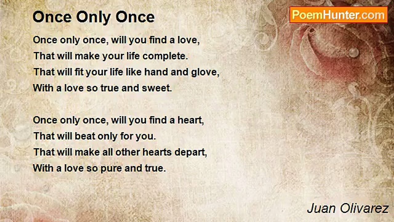 Juan Olivarez - Once Only Once