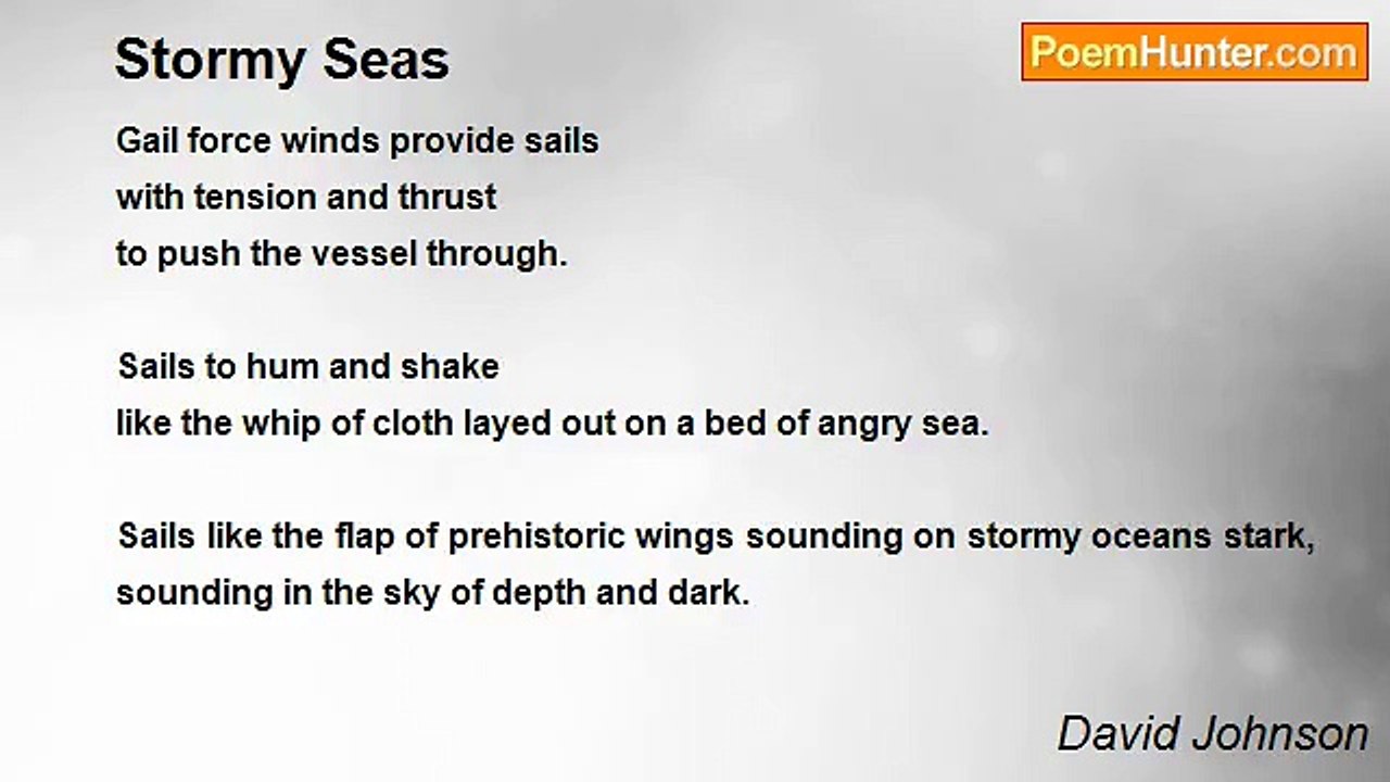 David Johnson - Stormy Seas