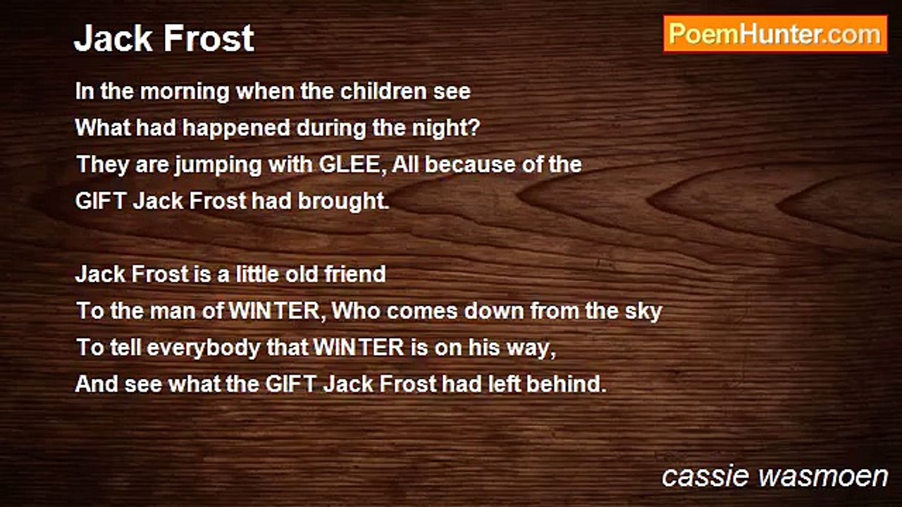 cassie wasmoen - Jack Frost