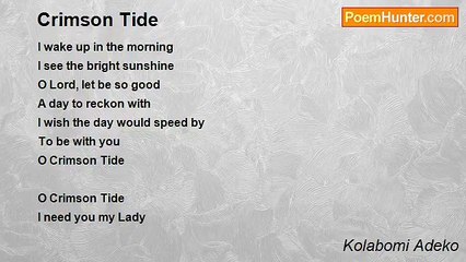 Kolabomi Adeko - Crimson Tide