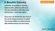 Joyce Hemsley - A Beautiful Saturday