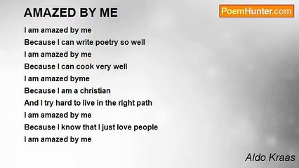 Aldo Kraas - AMAZED BY ME