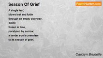 Carolyn Brunelle - Season Of Grief