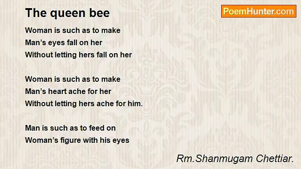 Rm.Shanmugam Chettiar. - The queen bee
