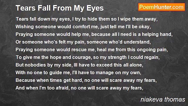 niakeva thomas - Tears Fall From My Eyes