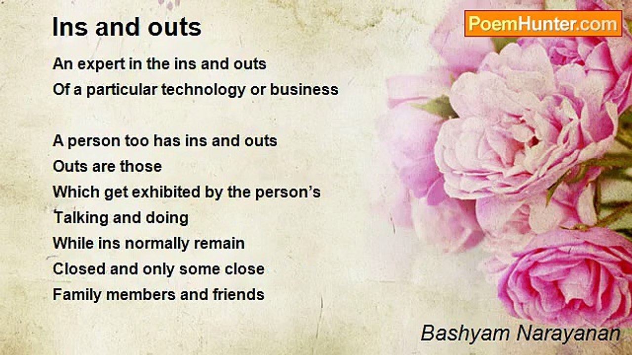 Bashyam Narayanan - Ins and outs