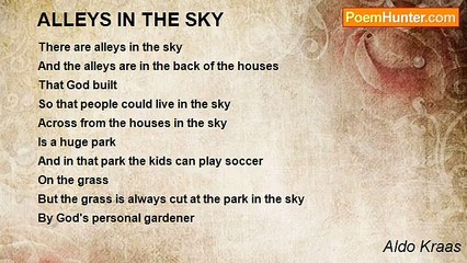 Aldo Kraas - ALLEYS IN THE SKY