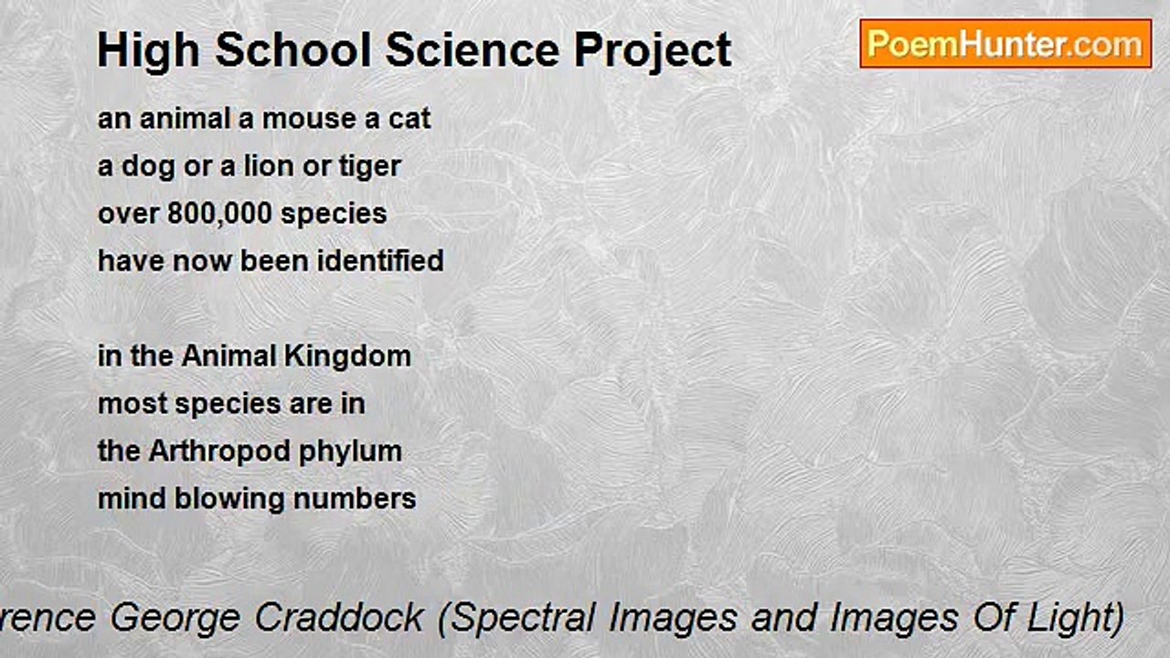 Terence George Craddock (Spectral Images and Images Of Light) - High School Science Project