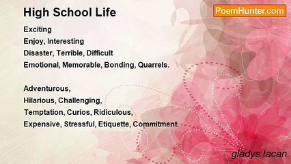gladys tacan - High School Life