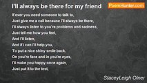 StaceyLeigh Olner - I'll always be there for my friend